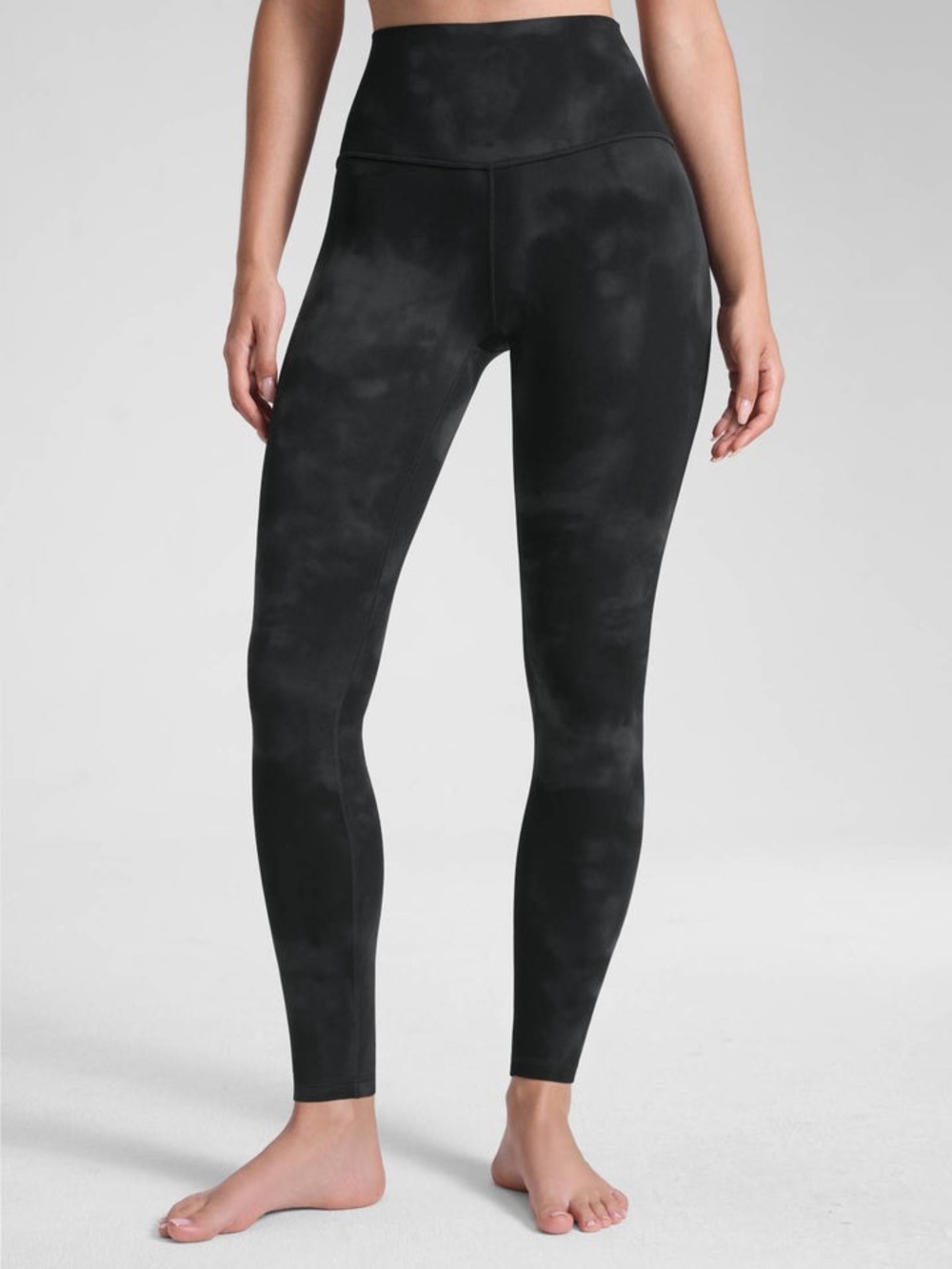 ALO Yoga High-Waist Marble-Effect Leggings - Charcoal Blue - Picture 8 of 10